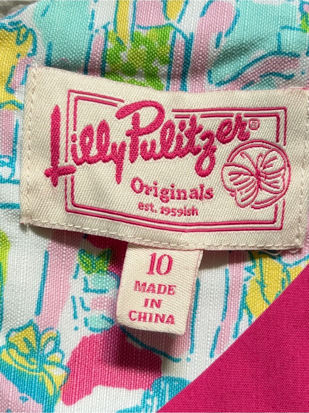 Lilly Pulitzer Originals Del Mar Shift Dress in LE Giddy Up Derby Print, Size 10 - Picture 6 of 13